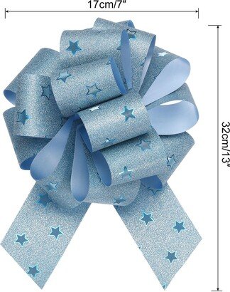 Unique Bargains 5pcs 7 Inch Star Large Pull Bow Gift Wrapping Big Pull Bows Ribbon