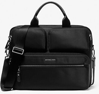 Brooklyn Recycled Nylon and Logo Briefcase