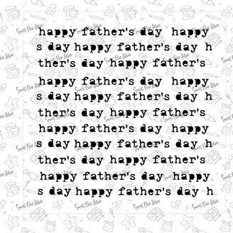 Happy Father's Day Typewriter Stencil