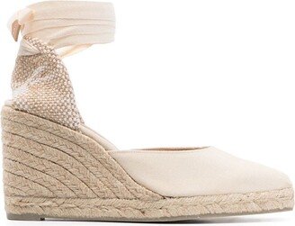 Ankle-Strap Almond-Toe 95mm Espadrilles