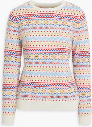 Fair Isle wool and cashmere-blend sweater
