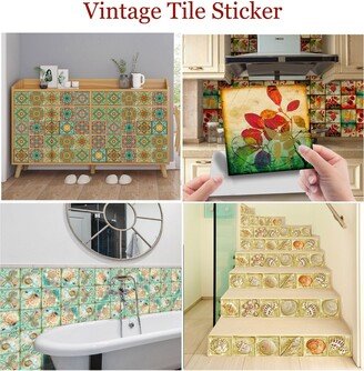 Tile Sticker Vinyl Decal For Kitchen Bathroom Backsplash Floor Decals, Self Adhesive Decal, Wall Stickers, Waterproof Removable Peel&stick