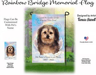 Yorkipoo Sable - Pet Memorial Garden Flag With Personalization Options