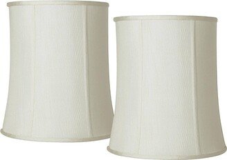 Imperial Shade Set of 2 Tall Drum Lamp Shades Cream Medium 12