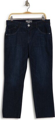 AB Tech Raw Hem Slim Straight Jeans