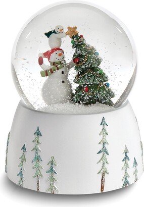 Curata Resin Snowman with Tree Musical