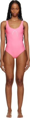 Stockholm (Surfboard) Club Pink Printed One-Piece Swimsuit