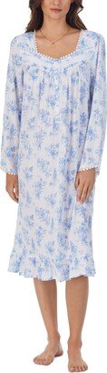 Women's Floral Lace-Trim Waltz Nightgown