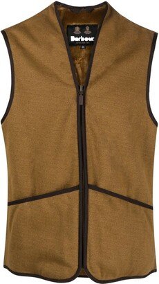 Trimmed zip waistcoat