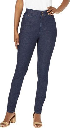 Jessica London Women's Plus Size Tummy-Control Skinny Jeans, 26 W - Indigo