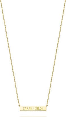 Leigh 14K Gold ID Center Diamond Necklace