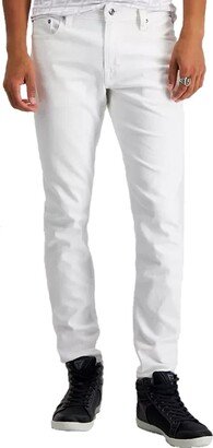 mens Mid Rise Slim Fit Slim Tapered Leg Jeans