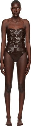 Brown Balconette Swimsuit