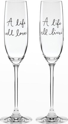 Toasting Flutes, Set Of 2