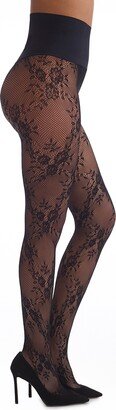 Floral Net Tights