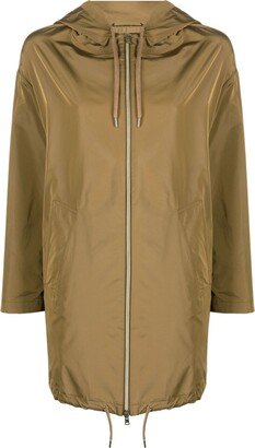 Drawstring-Design Raincoat