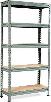 5-Tier Steel Shelving Unit Storage Shelves Heavy Duty Storage Rack-Grey - 12