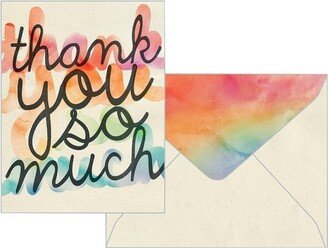 Green Inspired 10ct Rainbow Thank You Cards