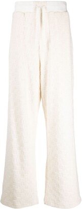 Straight-Leg Jacquard Track Pants