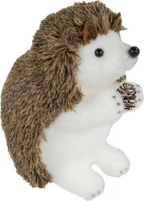 Northlight 6 Brown and White Standing Hedgehog Christmas Tabletop Decor