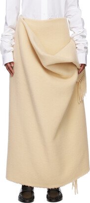 Beige Aphra Maxi Skirt