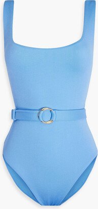 Rio belted ribbed swimsuit