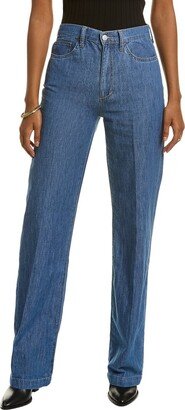 Chambray High-Rise Janelle Wide Leg Jean