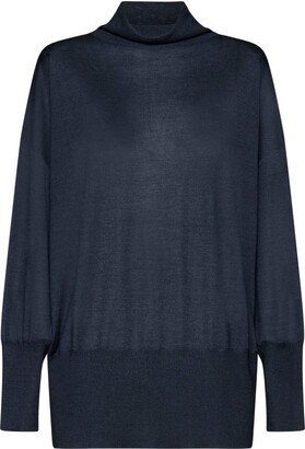 Turtleneck Knitted Jumper-BR