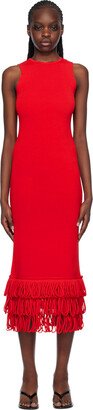 SIMONMILLER Red Albers Maxi Dress