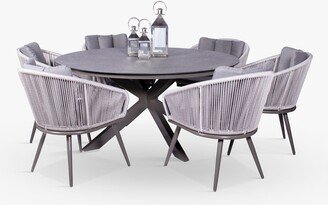 Royalcraft Aspen 6-Seater Garden Dining Table & Chairs Set