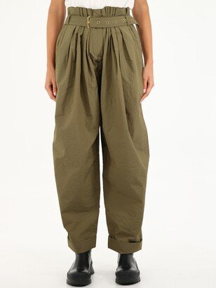 Wide High-waisted Trousers