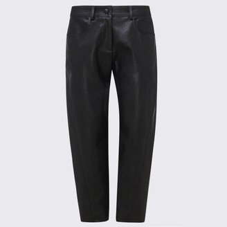 Black Faux Leather Pants