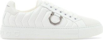 Gancini Quilted Lace-Up Sneakers