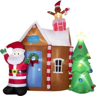 7.5' Christmas Inflatable Gingerbread House Outdoor Yard Display