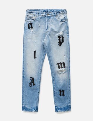 Light Wash Logo Jeans