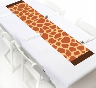 Big Dot Of Happiness Giraffe Print - Petite Safari Party Paper Table Runner - 12 x 60 inches