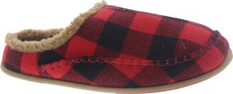 Unisex Nordic Fabric Slipper / Red/Black Plaid / Men's 15 US / Wide