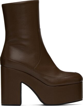 Brown Platform Boots