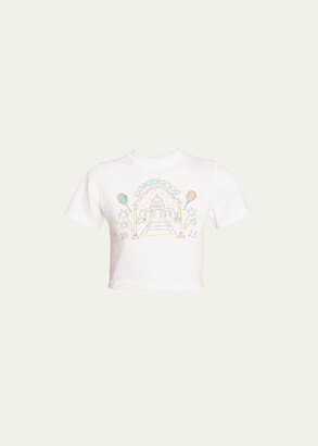 Rainbow Crayon Temple Screen Printed Baby T-Shirt