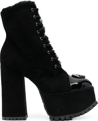 Hexagon platform 130mm platform boots