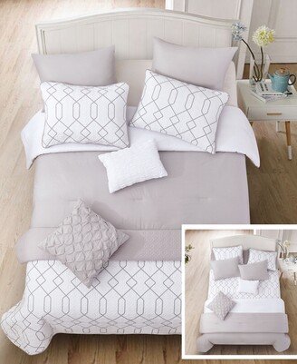 Riverbrook Home Alexander 8 Pc Full/Queen Layered Comforter and Coverlet Set