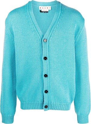 V-neck buttoned cardigan-AJ