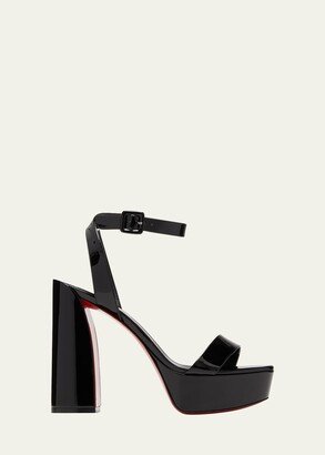 Movida Sabina Patent Red Sole Platform Sandals