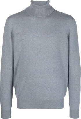 Mélange-Effect Cashmere Roll-Neck Jumper