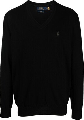 V-neck pullover sweater-AC