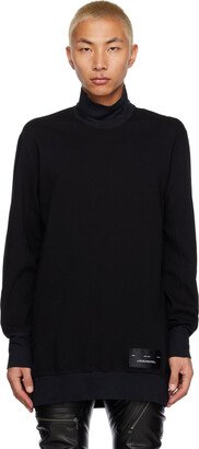 Black Ripple Turtleneck