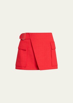 Conan Utility Wrap Mini Skirt-AA