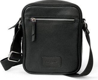 Club Rochelier Unisex Leather Top Zipper Crossbody Bag