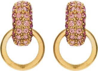 Pavé-Crystal Link Earrings