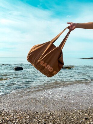 Firkail Large Beach Bag - Brown